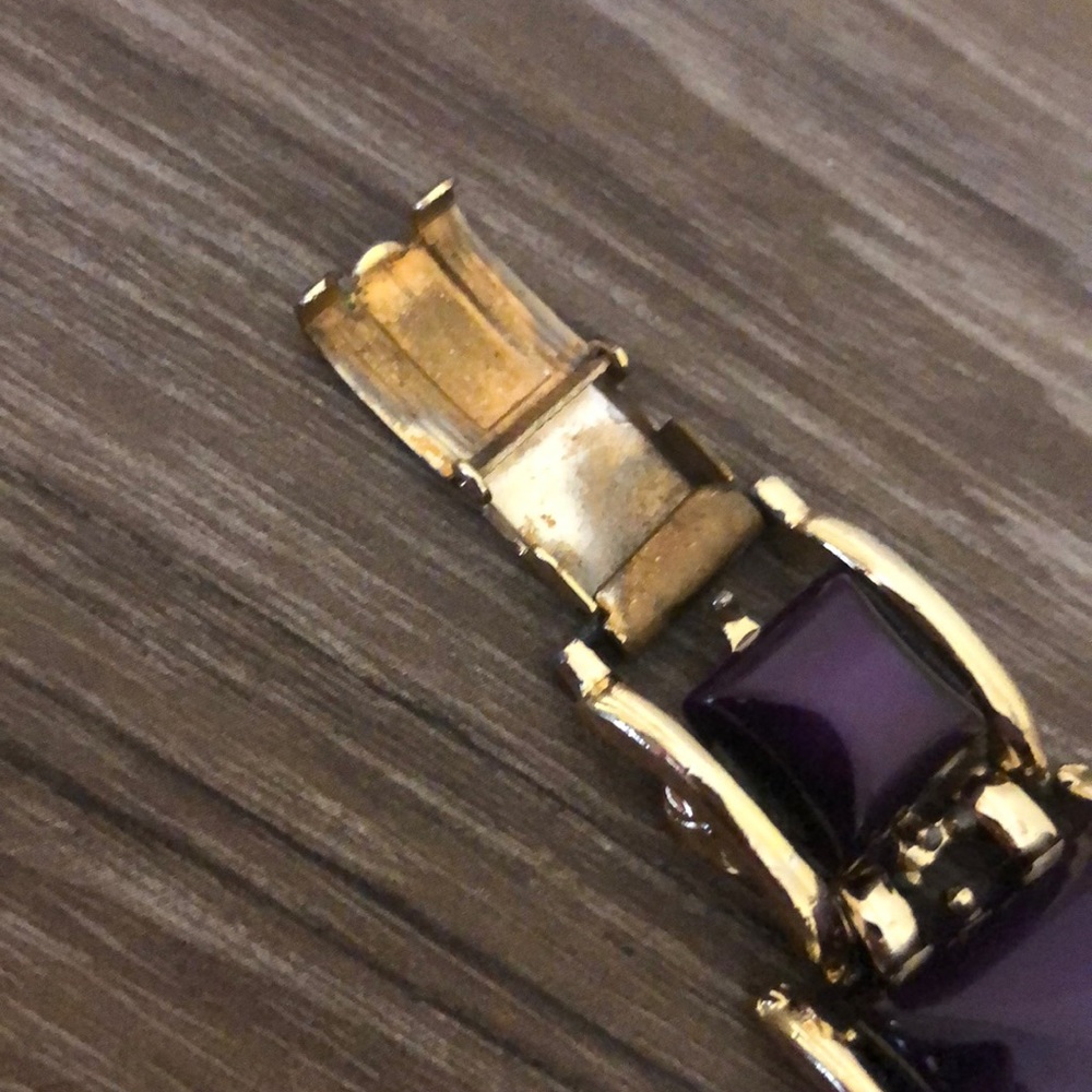 Chunky Purple Clasp Bracelet - Picture 4 of 5